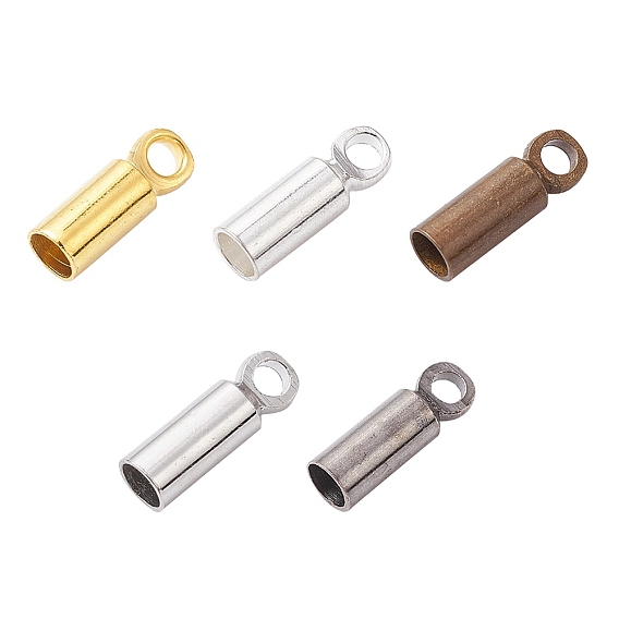 50шт 5 цвета латунные концы шнура, Торцевые крышки