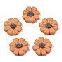 Handmade Fimo Cabochons, 8-Blütenblatt Blüte