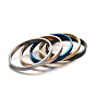 304 Stainless Steel Bangles, Ion Plating(IP),