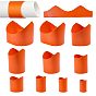 10Pcs Artificial Leather Pipe Saddle Template Cutting Guide