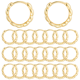 12 пары латунных серег-колец Huggie Hoop, долговечный, кольцо