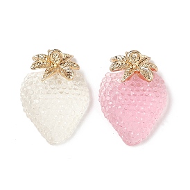 Подвески сплава cmолы, клубника, золотые