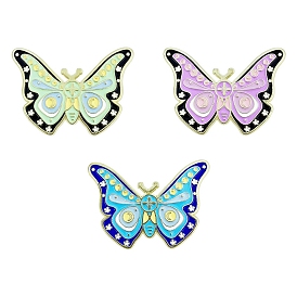 Butterfly Enamel Pins, Golden Plated Alloy Badges for Backpack Clothes