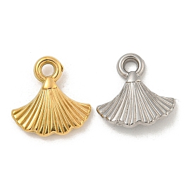 Ионное покрытие (ip) 304 подвески из нержавеющей стали, очарование листьев гинкго