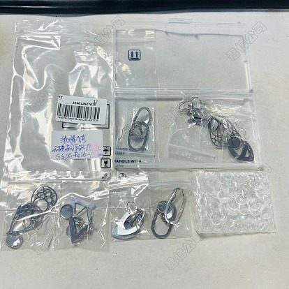 DIY Blank 201 Stainless Steel Geometry Dangle Earring Making Kit