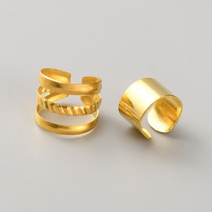 140Pcs Iron Hair Coil Cuffs, Mixed Shapes Dread Cuff Coil