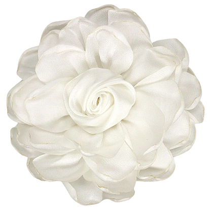 Атласный цветок для аппликаций