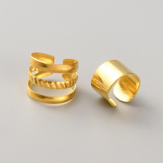 140Pcs Iron Hair Coil Cuffs, Mixed Shapes Dread Cuff Coil