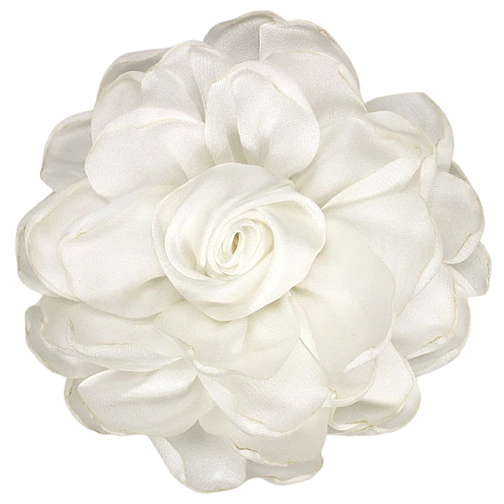 Атласный цветок для аппликаций