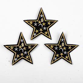 Computerized Embroidery Cloth Iron on/Sew on Patches, Appliques, Costume Accessories, Star