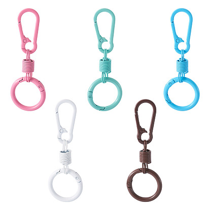 5 шт. окрашенного распылением стального пружинного затворного кольца