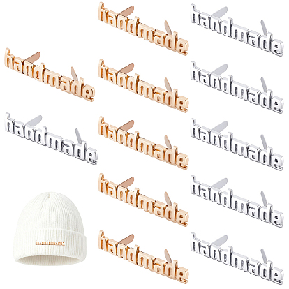 12шт. 2 цвета сплав ручная работа одежда джинсы обувь сумки этикетка