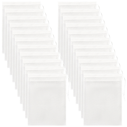 50 шт. многоразовые сумки из нетканого материала с завязками, прямоугольные