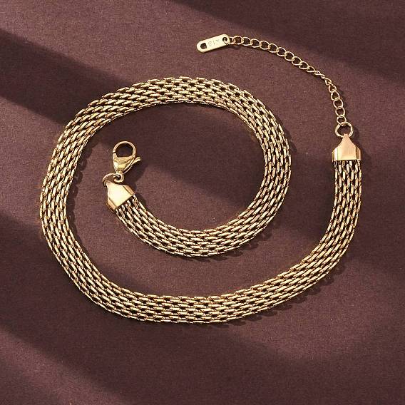 8мм 304 ожерелья из нержавеющей стали, ионное покрытие (ip)