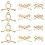 60Pcs 3 Style Alloy Links/Connectors, Bowknot