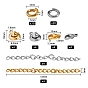 DIY 304 Stainless Steel Chain Extender Making Kits, Including Snap Clasps, Lobster Claw Clasps, Chain Extender and Jump Rings