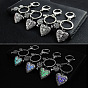 Luminous Pendant Keychain, with Metal Key Rings