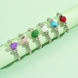 Богемный пластик и смоляные кольца для женщин