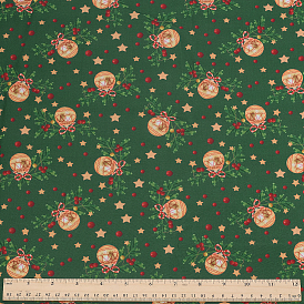 Полиэстеровая ткань с рождественским принтом, для аксессуаров одежды