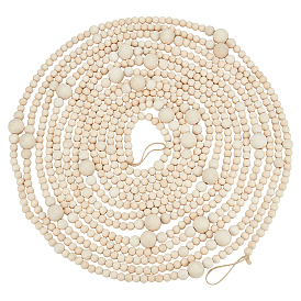 Деревянные бусины подвесные украшения для рождественских украшений