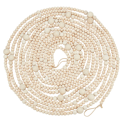 Деревянные бусины подвесные украшения для рождественских украшений