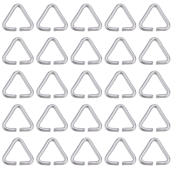 201 треугольное соединительное кольцо из нержавеющей стали, застежка-молния, соединитель быстрой ссылки, подходит для просверленных бусин, тесьма, обвязочные мешки