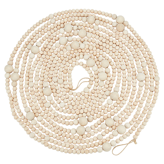 Деревянные бусины подвесные украшения для рождественских украшений