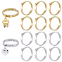 304 Stainless Steel Finger Ring Settings, Loop Ring Base