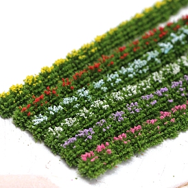 Пластиковый кустарник цветок куст растение мини модель, аксессуары для кукольного домика с микро-ландшафтом, притворяясь опорными украшениями