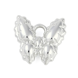 Rack Plating Alloy Pendants, Lead Free & Cadmium Free, Butterfly Charms