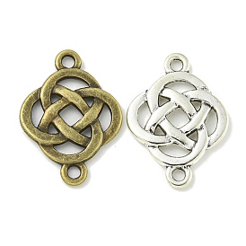 Tibetan Style Alloy Connector Charms, Knot Links, Lead Free & Cadmium Free