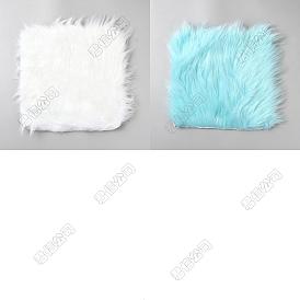 2pcs 2 couleurs tapis de tapis en fibres acryliques carrées, tapis antidérapant pour salon, chambre à coucher