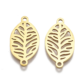 201 Stainless Steel Links Connectors, Laser Cut Links, Leaf