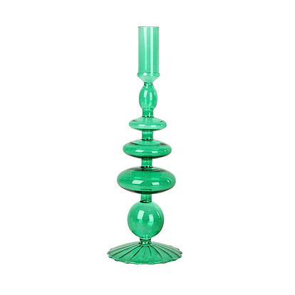 Vintage Style Glass Candle Holder, Tealight Candlestick Holder, for Wedding Party Home Decoration