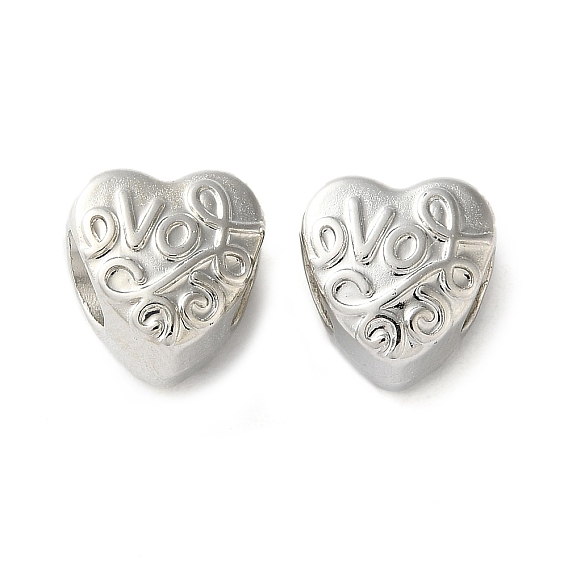 Ccb пластиковые бусины esuropean, бусины с большим отверстием, сердце