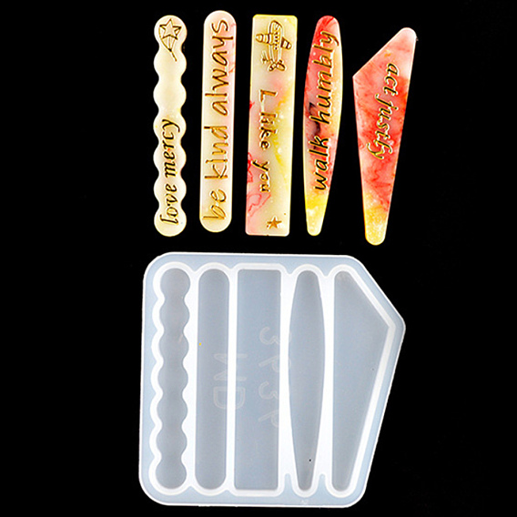 Зажим для волос силиконовые формы, формы для литья смолы, для уф-смолы, изготовление ювелирных изделий из эпоксидной смолы, прямоугольник и овал, треугольник и круглый