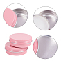 60ml Round Aluminium Tin Cans, Aluminium Jar, Storage Containers for Cosmetic, Candles, Candies, with Screw Top Lid