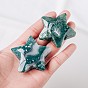 Natural Moss Agate Home Display Decorations, Energy Stone Ornaments