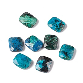 Natural Gemstone Cabochons, Faceted, Rectangle