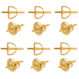 6 наборы 925 серебряные гайки для ушей со штифтами