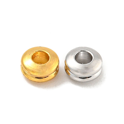 Латунные бусины, без кадмия, без никеля и без свинца, рондель