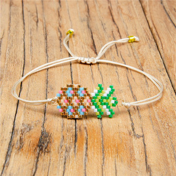 Браслеты из бисера Миюки с регулируемым узором для ткацкого станка в стиле бохо для женщин