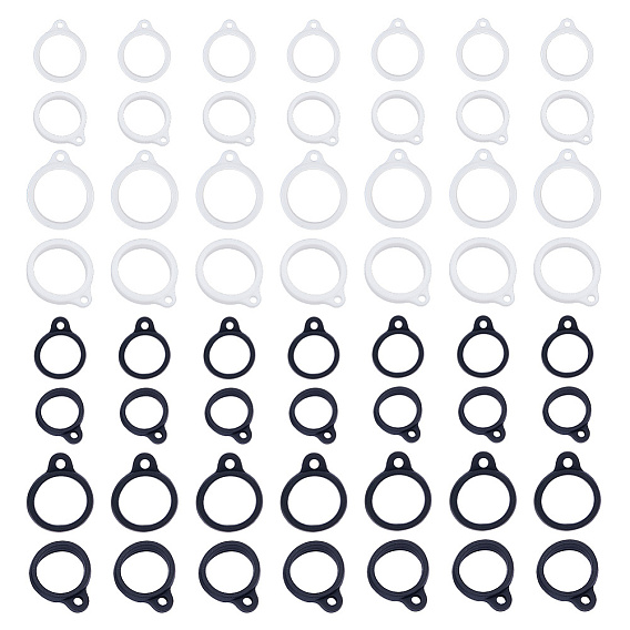 60шт 4 стиль силиконовый кулон, для изготовления электронных стилусов и зажигалок, кольцо