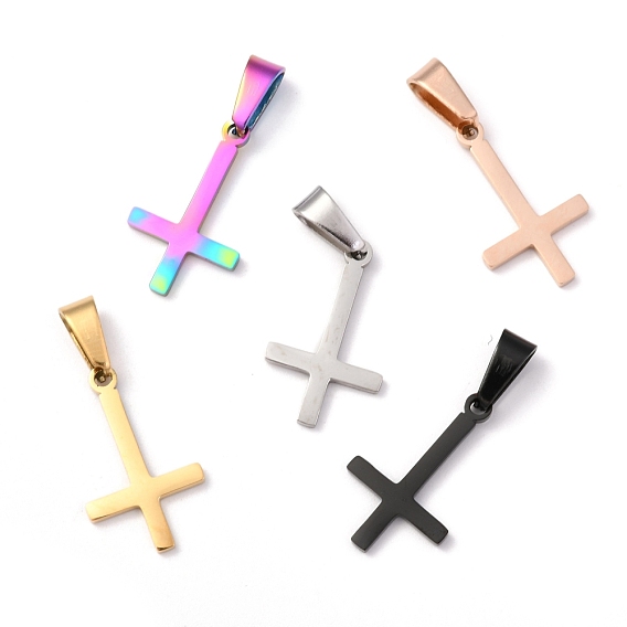 Ионное покрытие (ip) 304 подвески из нержавеющей стали, крестик