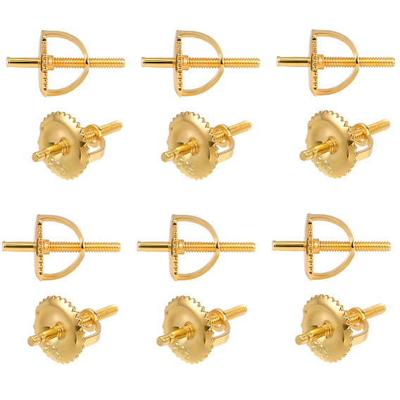 6 наборы 925 серебряные гайки для ушей со штифтами