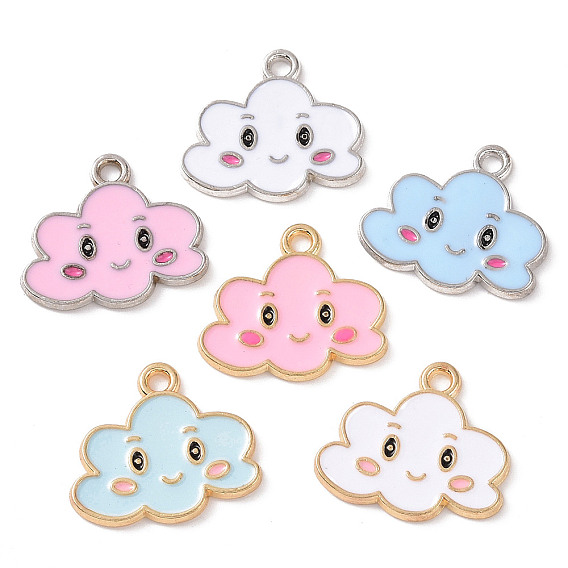 Подвески из эмали и сплава, облачное очарование
