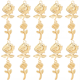 20 шт 2 стили 304 подвески из нержавеющей стали, выросли прелести