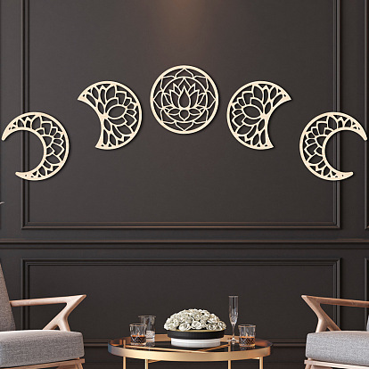 DECORATIVE MOON PHASES, DECO STICKERS