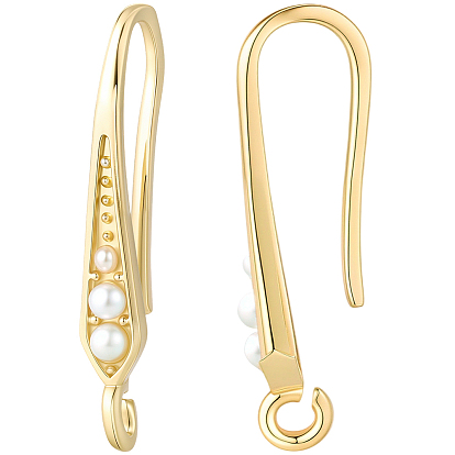 10 пары стоек с покрытием из латуни крючки для сережек, с акрилом и вертикальной петлей, без кадмия, без свинца и без никеля