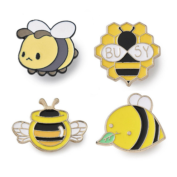 Эмалированные булавки пчелы, булавки из сплава для лацканов одежды рюкзака